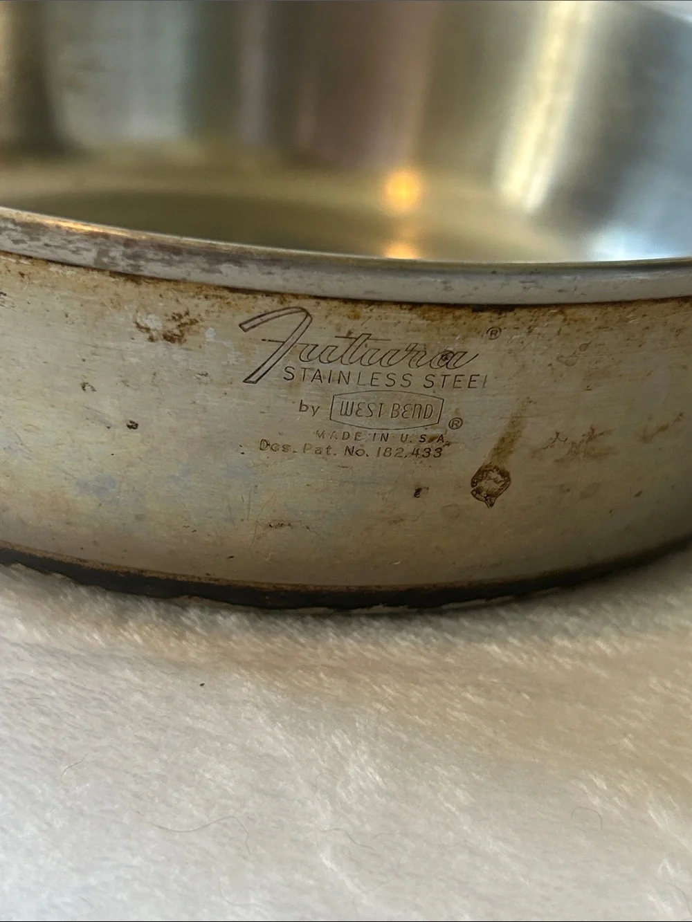 Vintage West Bend Stainless Steel Saucepan and Pot
